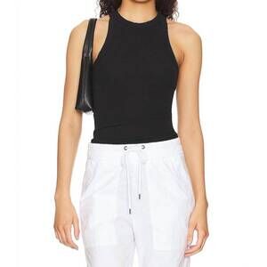 NEW JAMES PERSE ribbed tank top in black